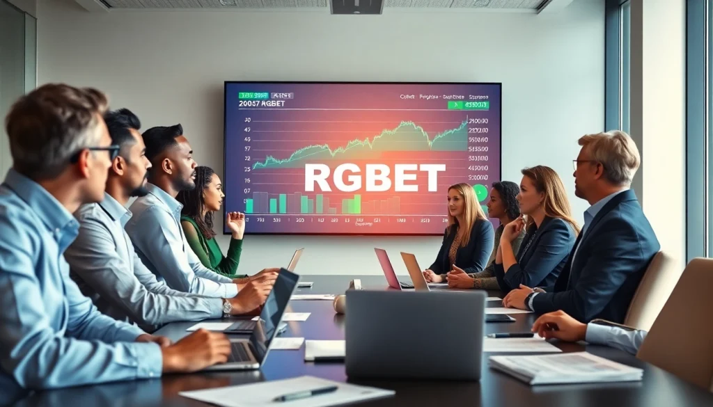 Engaging financial analysis discussion with RGBET stock prominently featured on screen.