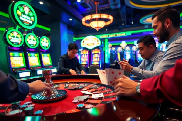 Experience excitement at the roulette table with vibrant colors and high stakes at https://hz88.my/.