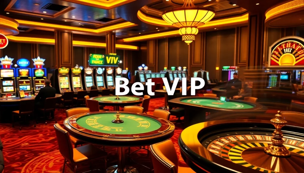 Bet VIP players enjoy an exclusive, high-stakes poker table surrounded by luxury decor.
